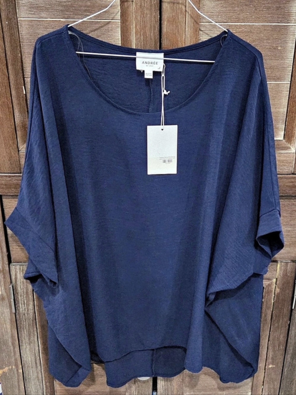 ANDRÉE BY UNIT Perfect Poncho Top Blue XL